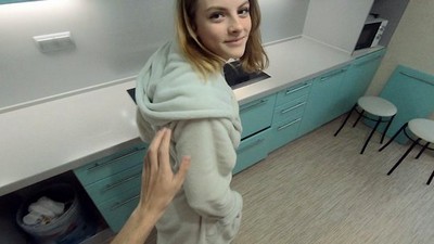 Домашнее, Премиум, От первого лица - POV, Семулв, красивая попка, на кухне, кончил на лобок