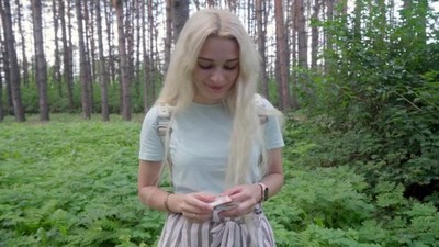 Русское, Пикап, От первого лица - POV, Белиссимо или Белленико, красивая попка, в лесу, кончил на лобок
