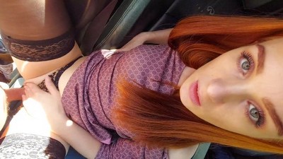 Русское, Пикап, Рыжие, Чулки, В машине, От первого лица - POV, Неизвестный исполнитель 136, секс в одежде
