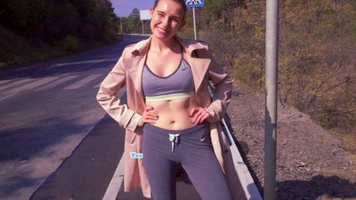 Пикап, На природе, От первого лица - POV, Кисс Кэт, красивая попка