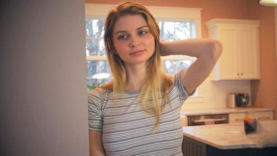 Большие сиськи, Домашнее, Надя Набакова, кунилингус, кремпай, шорты, усатые