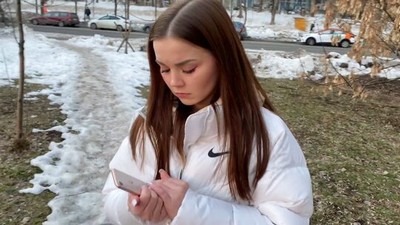 Русское, Минет, От первого лица - POV, Алекса Миллс, между сисек, кончил на сиськи