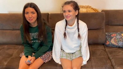 Русское, Групповое, Домашнее, Катя Рич, Катя Вест, В юбке, бритые письки, кремпай, косички, секс в одежде, кончил на попу
