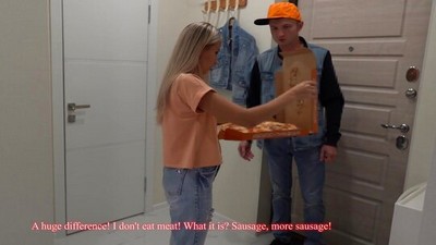 Русское, Домашнее, Летти Блэк, С курьером, на кухне, секс в одежде, кончил в рот