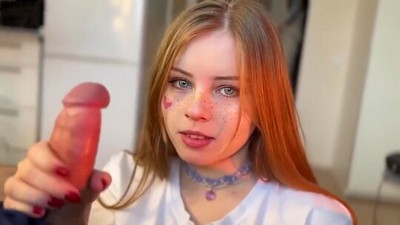 Русское, Минет, Молодые, Юиву, глубокий минет, веснушки, кончил в рот
