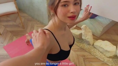 Домашнее, Премиум, В лосинах, От первого лица - POV, Анна Ральфс, Пирсинг, бритые письки, Футфетиш, дрочит грудью, йога