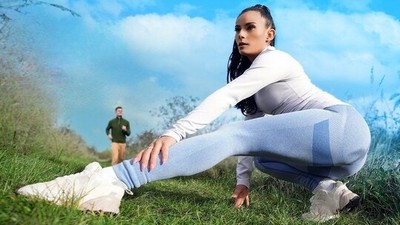 Брюнетки, В лосинах, Лекси Дона, кунилингус, бритые письки, кремпай, В масле, наездница, нежный секс