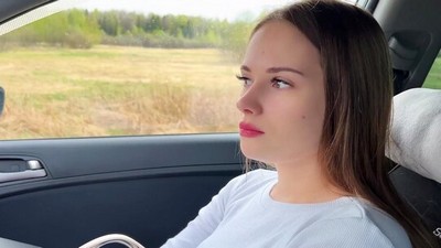 Русское, В машине, Премиум, От первого лица - POV, Эмилия Шот, глубокий минет, красивая попка, красивое белье, кончил в рот
