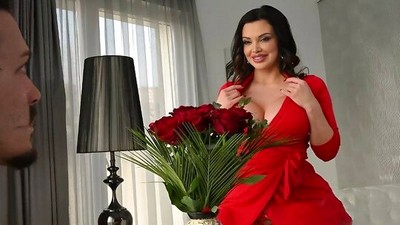 Большие сиськи, Мамки, Алетта Оушен, большая жопа, глубокий минет, бритые письки, кончил в рот, дрочит грудью, платье