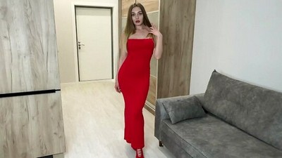 Русское, Домашнее, От первого лица - POV, Билавфри, глубокий минет, на каблуках, кончил в рот, платье
