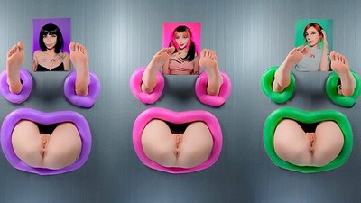 Домашнее, ПинкЛовинг, член из дырки - глорихол, тату, бритые письки, Анилингус