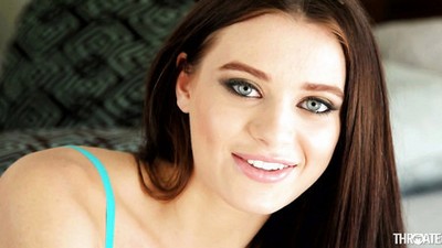 Минет, Лана Роудс, глубокий минет, красивое белье, кончил в рот