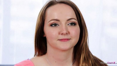 Кастинг, От первого лица - POV, Ирис Роуз, красивая киска, кончил на лицо, бритые письки