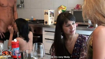 Групповое, Вечеринка, Русское, На кухне