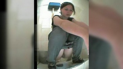 В туалете