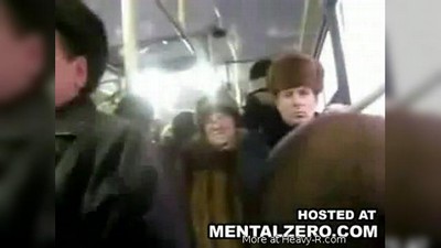 В автобусе