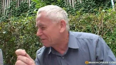 На природе, Втроем, Старик