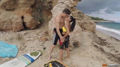 На пляже, В воде и под водой